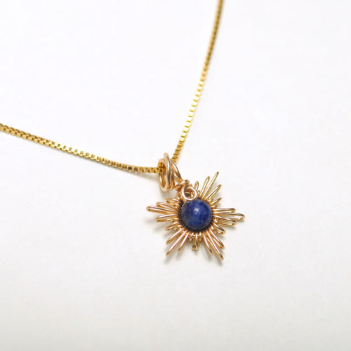 Traumsonne Lapis Lazuli | Edelsteine & 14K Solidvergoldung Schmuck Necklessary oesterreich handgemachte geschenke in wien