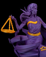 Libra-Figur (Waage) aus 3D-Druck, stilvoll und minimalistisch, mit Sternbild auf der Unterseite. Nachhaltig aus PLA (Maisstärke), in zwei Größen und Farbvarianten. Ideal für Waage-Geborene (23. September – 22. Oktober).