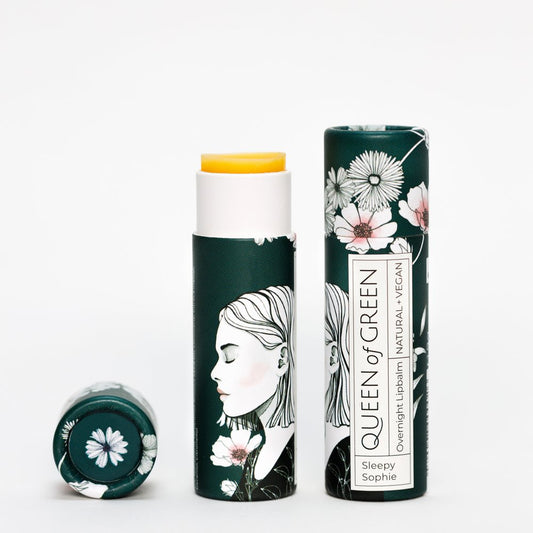 Sleepy Sophie Overnight-Lippenpflege – vegane Lip Night Care mit Hyaluronsäure & Kokosextrakt von Queen of Green