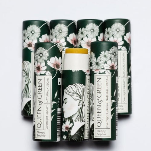 Sleepy Sophie Overnight-Lippenpflege – vegane Lip Night Care mit Hyaluronsäure & Kokosextrakt von Queen of Green