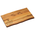 Großes Schneid- und Servierbrett mit Wunschgravur aus FSC-Akazienholz, 45×27×2 cm – graviert in Wien, naturbraun & besonders langlebig