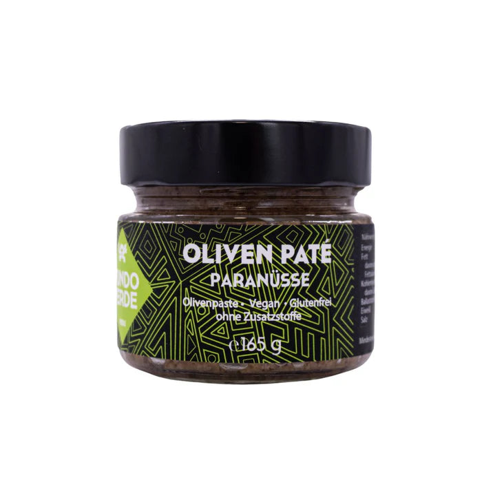 Olivenpaste Paranüsse mit Criolla-Oliven und Paranüssen aus Peru – Gourmet-Feinkost-Aufstrich von Fundo Verde