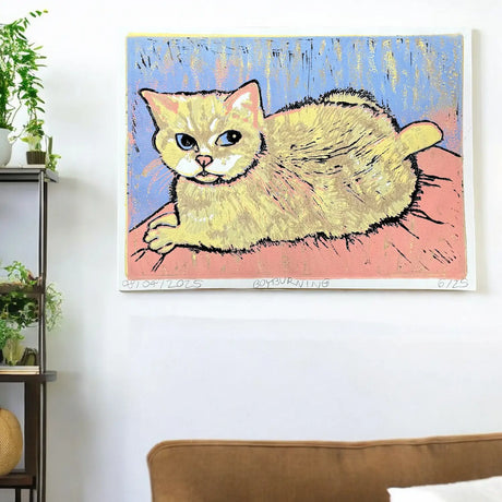 Custom Made Portrait Linolschnitt von Ivo Lederer – handgemachtes Kunstwerk nach deinem Foto, in A3/A4/A5, individuell gefertigt