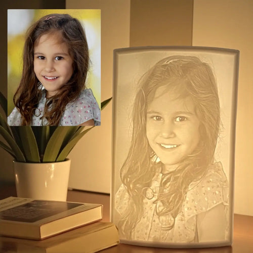 Lithopan, Lichtlaterne mit Wunschfoto, 3D Druck hergestellt in Wien, Leuchtfoto wien