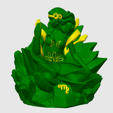 Virgo-Figur (Jungfrau) aus 3D-Druck, modern und minimalistisch, mit Sternbild auf der Unterseite. Nachhaltig aus PLA (Maisstärke), in zwei Größen und Farbvarianten. Perfekt für Jungfrau-Geborene (23. August – 22. September).