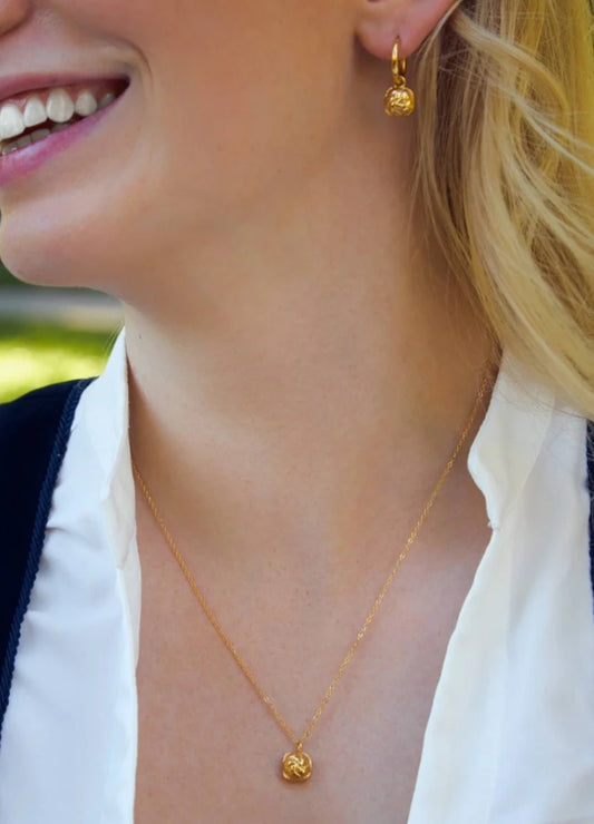 Leberkässemmel Kette von Calior Jewelry – handgefertigte Halskette in 18K PVD-Gold, Wiener Statement-Schmuck, wasserfest