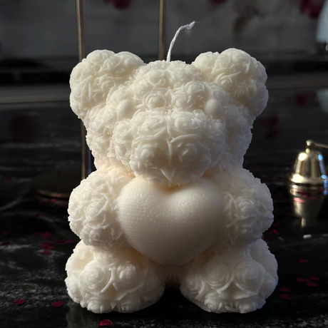 Teddy-Bear Kerze | Wähle deinen Duft – Verführung, Frische oder Wärme