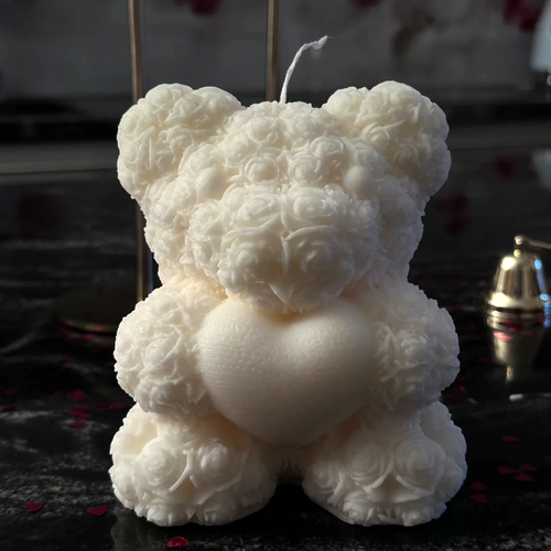 Teddy-Bear Kerze | Wähle deinen Duft – Verführung, Frische oder Wärme