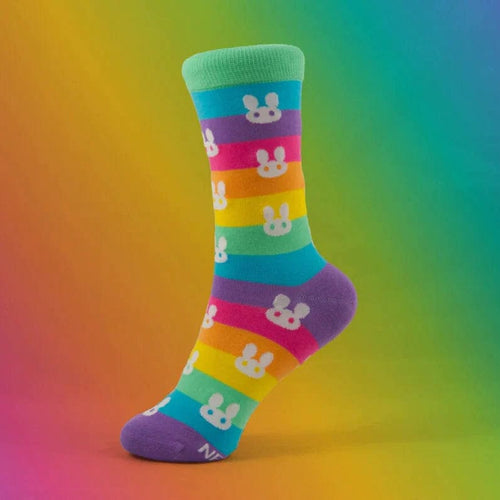Rainbow Bunnies | Kreative Socken Accessoires Neophobica oesterreich handgemachte geschenke in wien