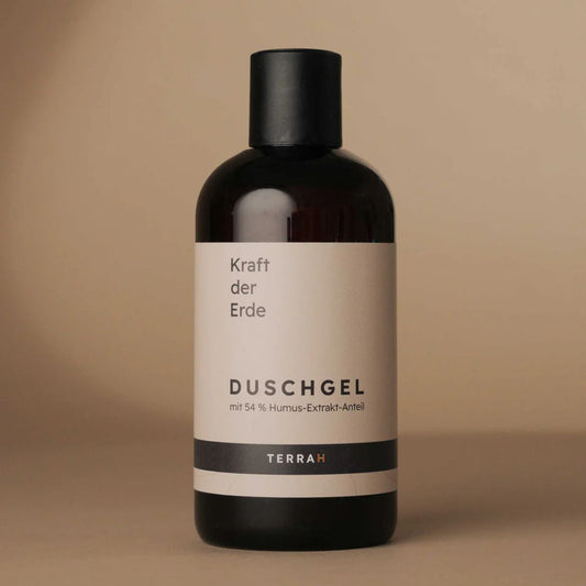 TerraH Duschgel für Frauen mit 54,10 % Humus-Extrakt. Sanfte Reinigung, reguliert Fett- und Feuchtigkeitshaushalt, ideal für empfindliche Haut. Duft "La vie en Rose" – ein femininer, rosiger Duft. Nachhaltig in Österreich hergestellt, biologisch zertifiziert.