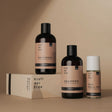 TerraH Männer-Pflegeset mit Duschgel, Shampoo und Deo Roll-On in der Duftnote "Titanium." Natürlich und effektiv mit Humus-Extrakten, verpackt in einer hochwertigen Geschenkbox.