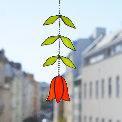 Tulpe, verschiedene Farben | Tiffany-Glaskunst-Deko von Magpie Castle