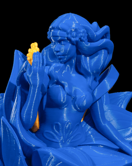 Virgo-Figur (Jungfrau) aus 3D-Druck, modern und minimalistisch, mit Sternbild auf der Unterseite. Nachhaltig aus PLA (Maisstärke), in zwei Größen und Farbvarianten. Perfekt für Jungfrau-Geborene (23. August – 22. September).