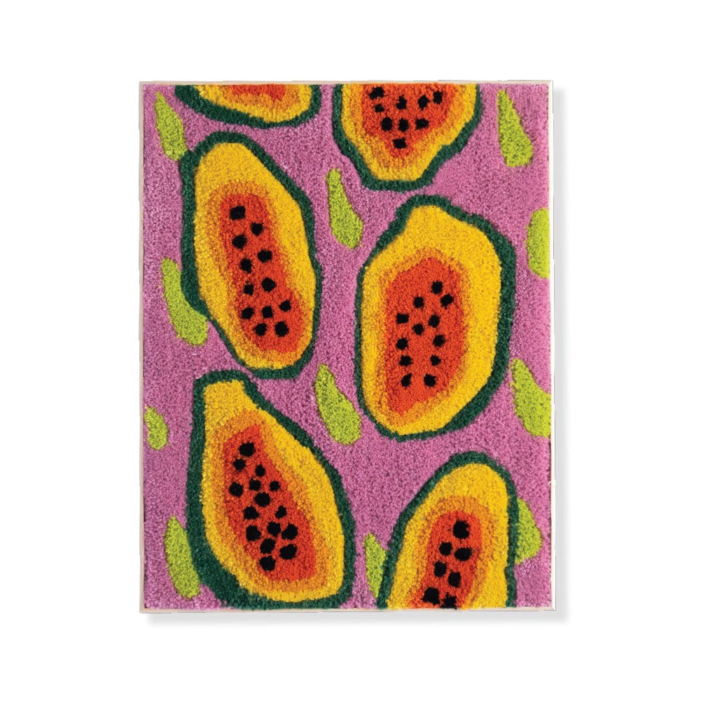 "Papayas" | Handgemachte Tufting-Wandkunst Home Decor MarsoStudio oesterreich handgemachte geschenke in wien