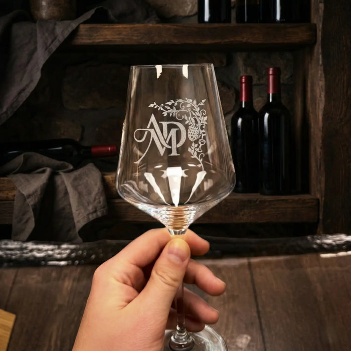 Gravierbares Weinglas im klassischen Design mit Wunschgravur – ideal für Gastronomie, Hochzeiten oder als Geschenk, 500 ml, spülmaschinenfest