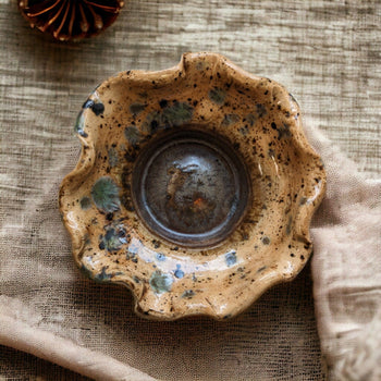 NATUR kleine Blumen-Schale | Ton-Kunst von Take-a-Met Keramik & Tonarbeiten Take-a-Met oesterreich handgemachte geschenke in wien