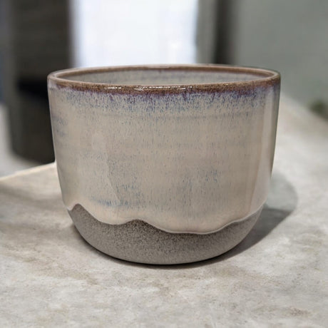 Keramiktassen Cappuccino - Varianten in Perle-Optik / Weiß | Handgefertigt von ArtStudioIzzi