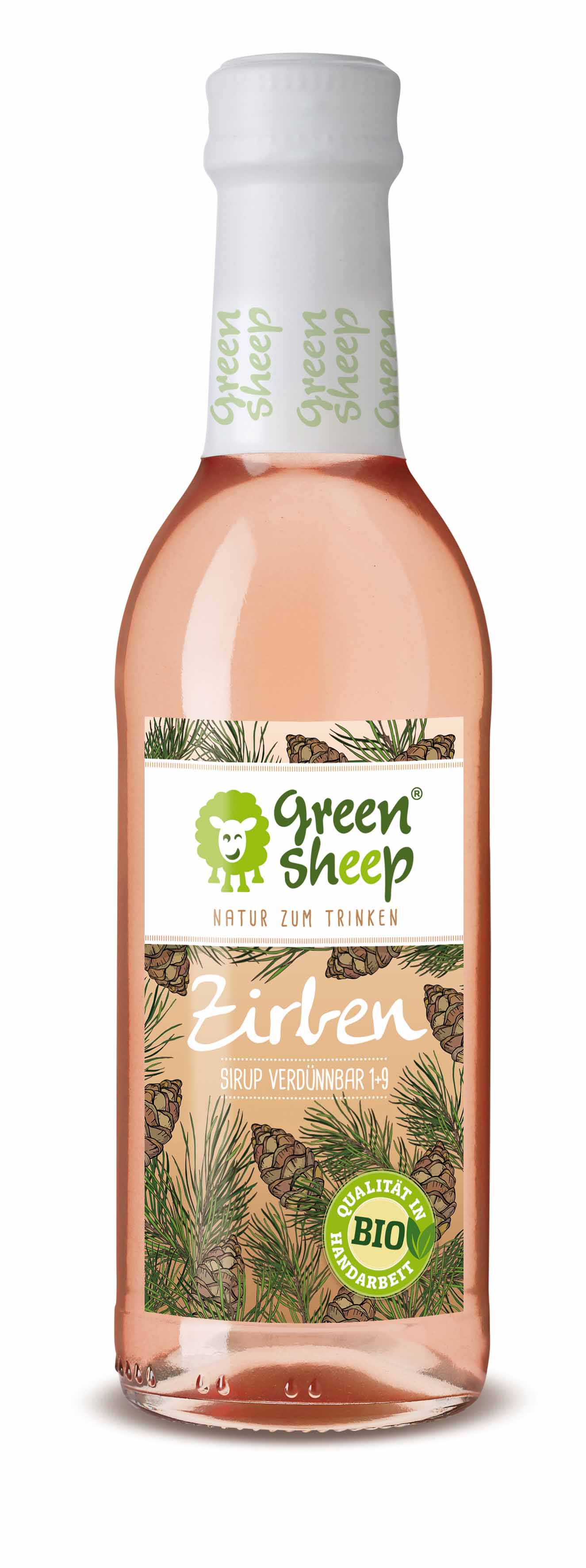 Zirben Sirup 250 ml – würziger Bergwald-Sirup mit ätherischer Note, limitierte Edition von Green Sheep, handgemacht in Österreich