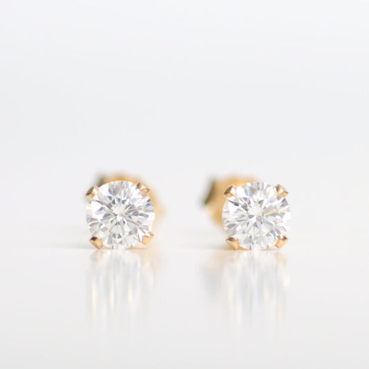 Ohrstecker Zirkon 4mm | Edelsteine & 14K Solidvergoldung Schmuck Necklessary oesterreich handgemachte geschenke in wien