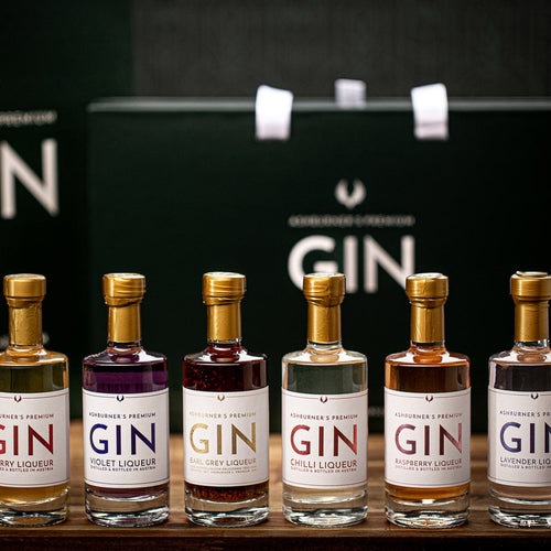 Gin Geschenkbox, 6x100ml Alkoholische Getränke Ashburner Premium Gin oesterreich handgemachte geschenke in wien