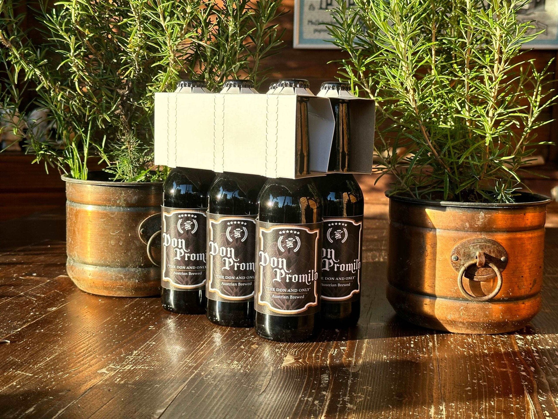 Don Promilo - Rosmarin & Brennnessel Bier 6er Tragerl Alkoholische Getränke Don Promilo oesterreich handgemachte geschenke in wien