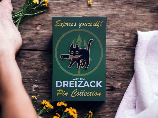 Süßtier Pin Collection Katze Luna Accessoires & Taschen Dreizack oesterreich handgemachte geschenke in wien