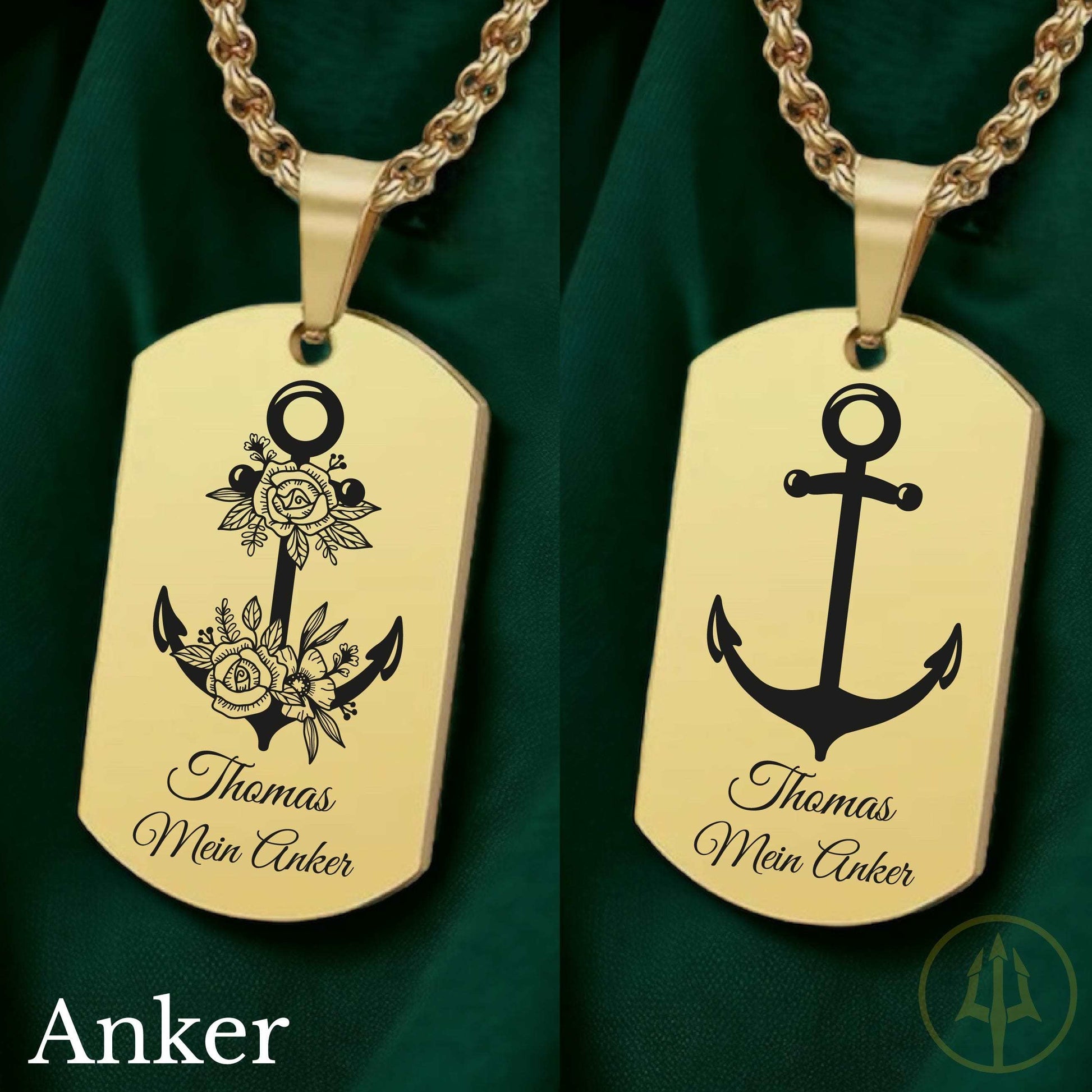 NOCTIS | Halskette mit Gravur | Liebe & Partnerschaft Gravur & Personalisiert Dreizack Gravuren oesterreich handgemachte geschenke in wien