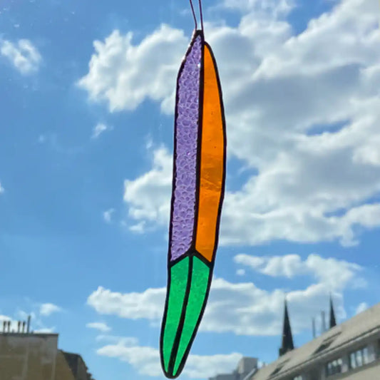 Federn, verschieden Farben | Tiffany-Glaskunst-Deko von Magpie Castle