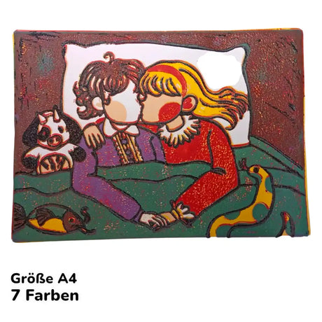 Custom Made Portrait Linolschnitt von Ivo Lederer – handgemachtes Kunstwerk nach deinem Foto, in A3/A4/A5, individuell gefertigt