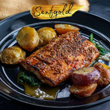 Senfgold „Fruchtig-Scharf“ Senfkaviar – handgemachter Senf aus Vorarlberg im Glas, 180 g, aromatisch-fruchtig mit Honig und Zitronensaft