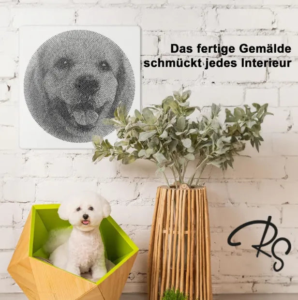 RingString DIY-Set bei Dreizack Wien – personalisiertes Kunstwerk aus MDF, Nägeln und Faden, 50×50 cm oder 35×35 cm, mit Audio-Anleitung, vor Ort ansehbar, exklusiv in Österreich erhältlich