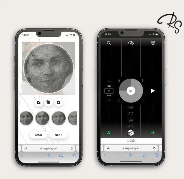 RingString | Dein Foto als faszinierendes String-Art-Kunstwerk – DIY-Set mit Audio-Anleitung