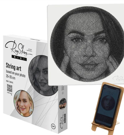 RingString | Dein Foto als faszinierendes String-Art-Kunstwerk – DIY-Set mit Audio-Anleitung