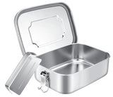 Edelstahl Lunchbox 1200 ml mit Gravur – 2 Fächer, auslaufsicher, plastikfrei & spülmaschinenfest, individuell graviert bei Dreizack Wien