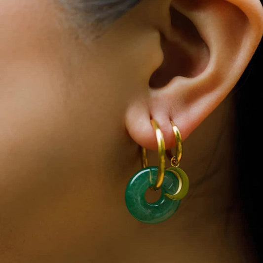 Luna Hoops | Mystische Eleganz für jeden Tag Schmuck CaliorJewelry oesterreich handgemachte geschenke in wien