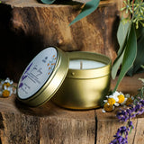 Morii SPA DAY Duftkerze in Glas mit pflanzlichem Wachs, verziert mit einem dezenten Etikett.