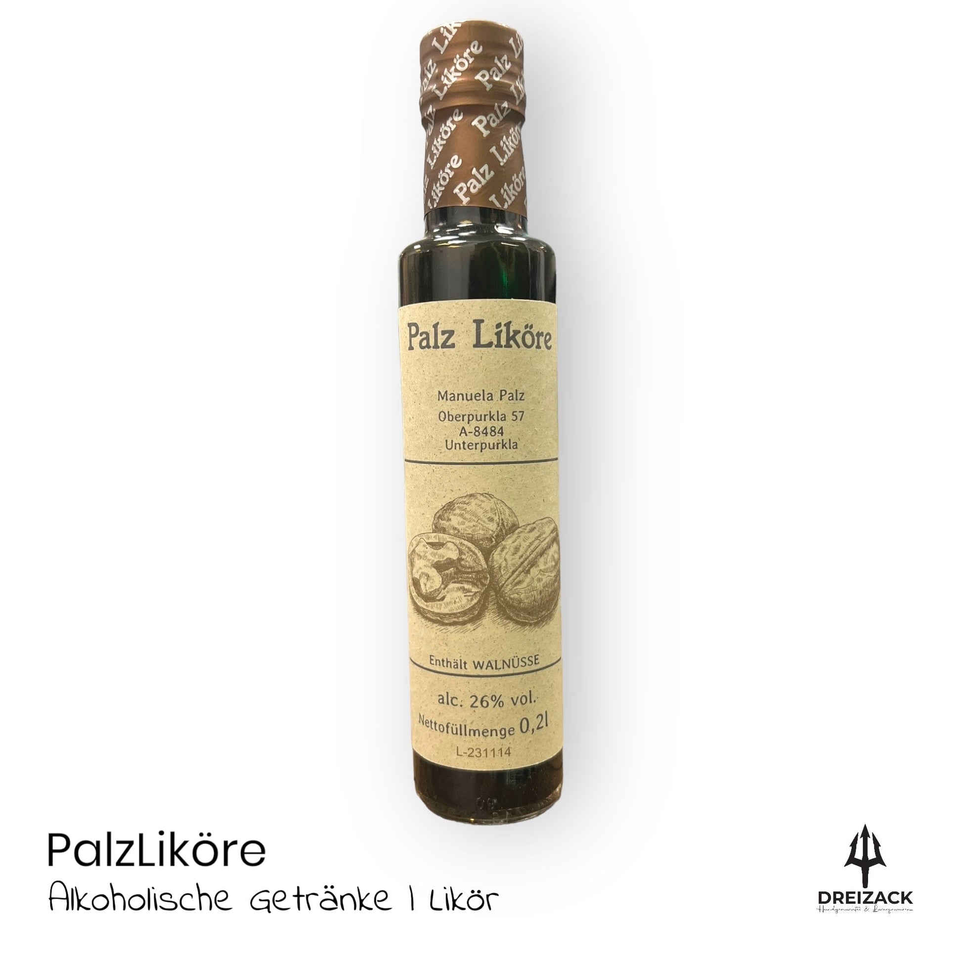 Nuss Schnaps von Palz – Der Geschmack, der Dich umgarnt Alkoholische Getränke PalzLiköre oesterreich handgemachte geschenke in wien