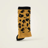 Sportliche Socken mit Leopardenmuster aus Baumwolle, nahtlos verarbeitet mit gepolsterter Innensohle.