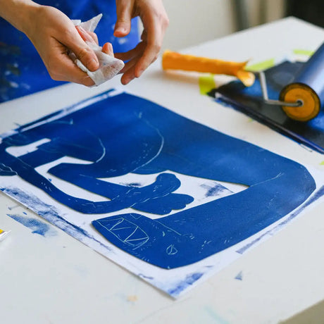 Custom Made Portrait Linolschnitt von Ivo Lederer – handgemachtes Kunstwerk nach deinem Foto, in A3/A4/A5, individuell gefertigt