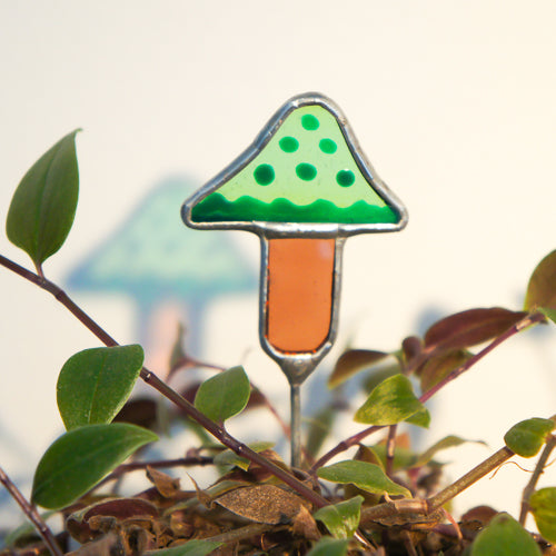 Pflanzenstecker in versch. Formen | Tiffany-Glaskunst-Deko von Magpie Castle