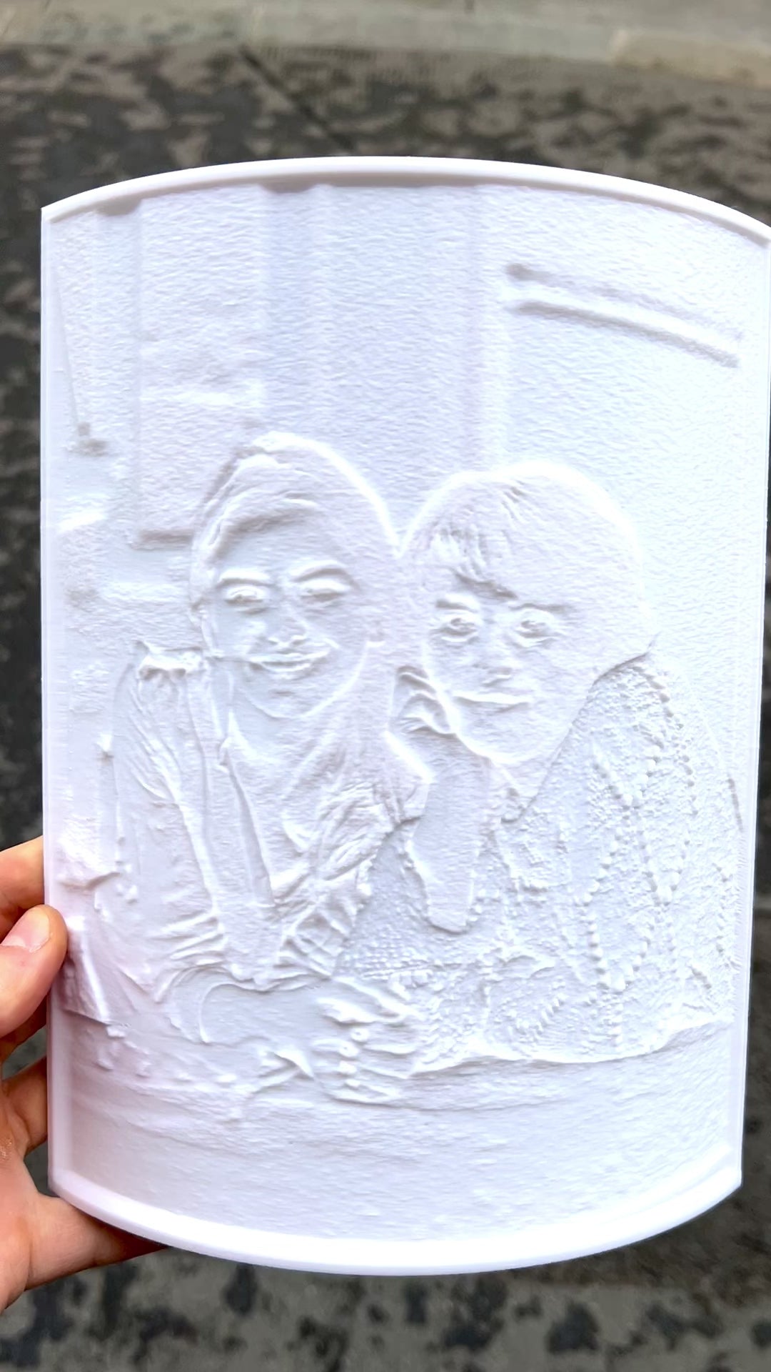 Lithopan mit Wunschfoto | 3D-gedrucktes Lichtbild aus Wien