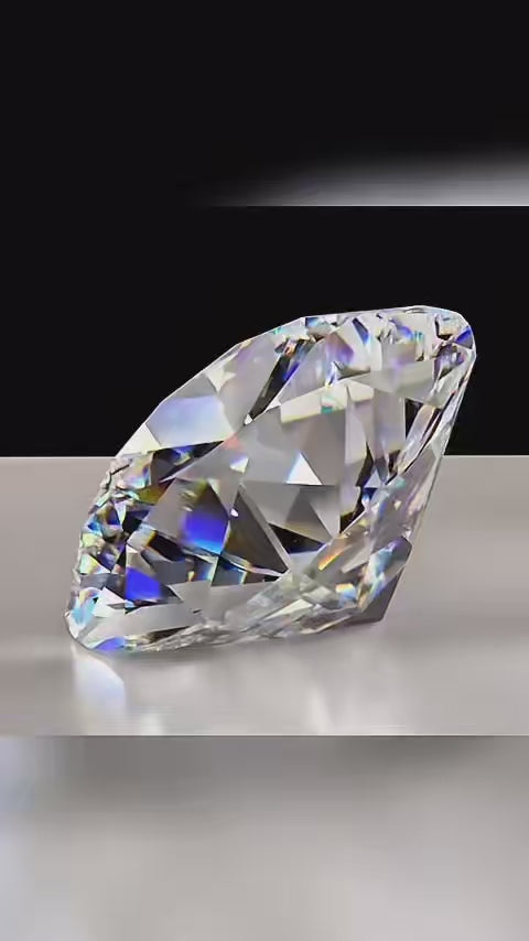 Personalisierbares Lithopan in Diamant-Form mit 6 Fotos, handgefertigt von Dreizack in Wien, inklusive LED-Puck mit Touch-Funktion, perfektes Geschenk für Diamanthochzeit oder Jubiläum.