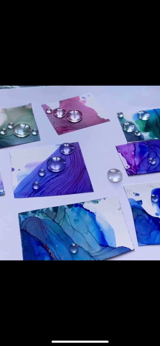 Handgemalte Halskette | Unikat Sterling Silber