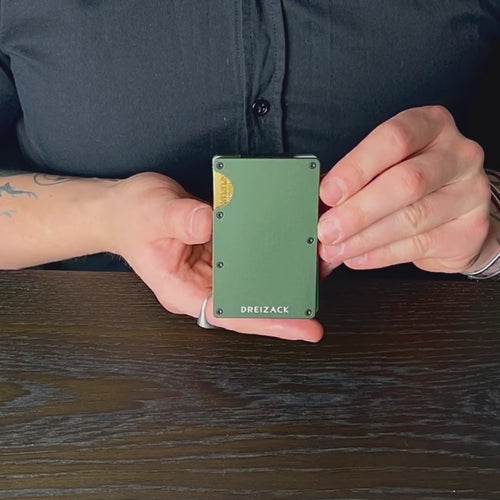 Dreizack Slimwallet inkl. Geldklammer