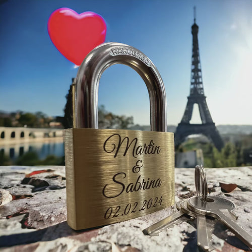 Personalisiertes Liebesschloss mit Gravur | Ein Symbol für unvergängliche Liebe