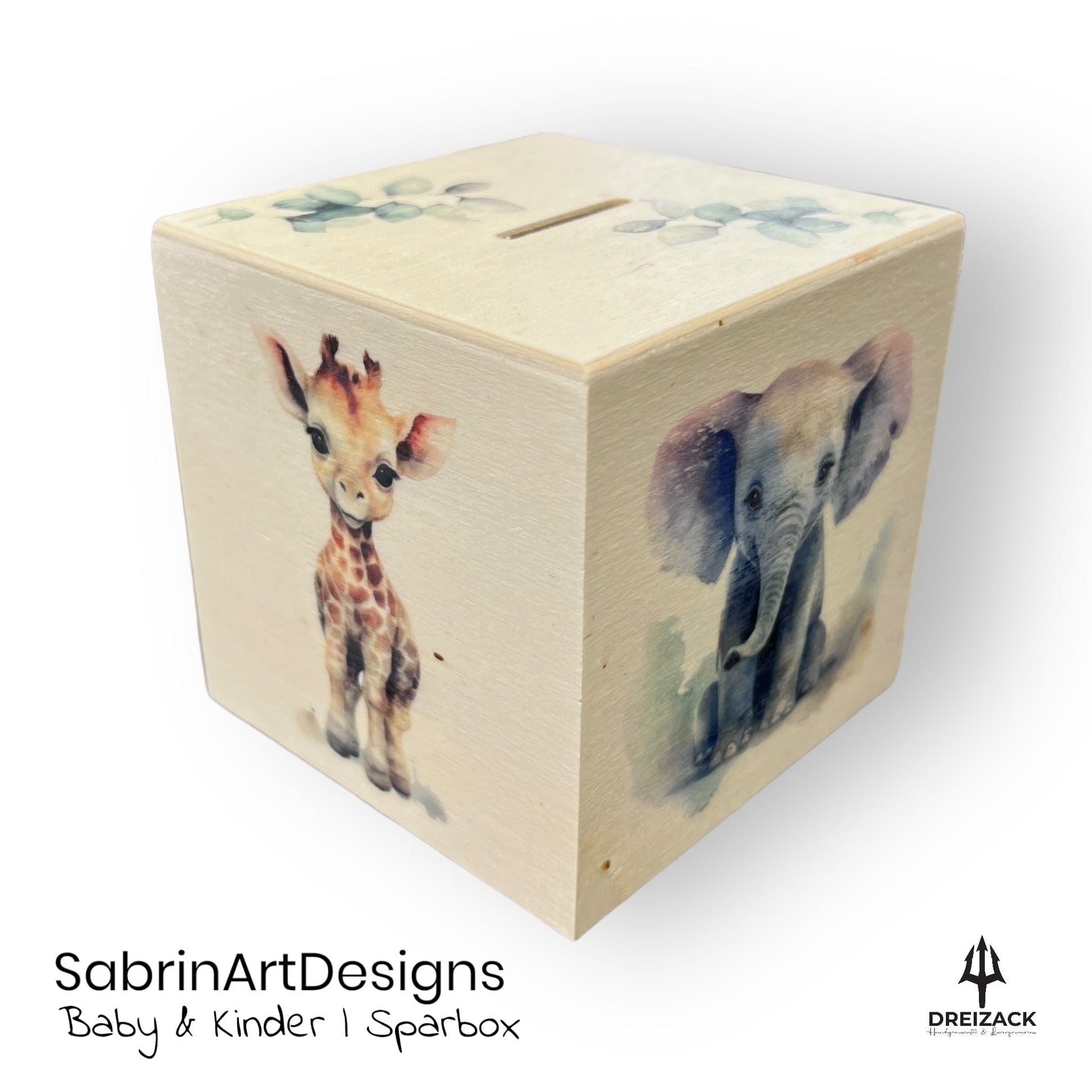 Holz-Sparbox mit Tiermotiven – Spielerisch Sparen mit Abenteuer Baby & Kinder SabrinArtDesign oesterreich handgemachte geschenke in wien