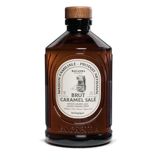 Bio-Sirup „Caramel Salé Brut“ von Bacanha | Edler Genuss mit Salted Caramel