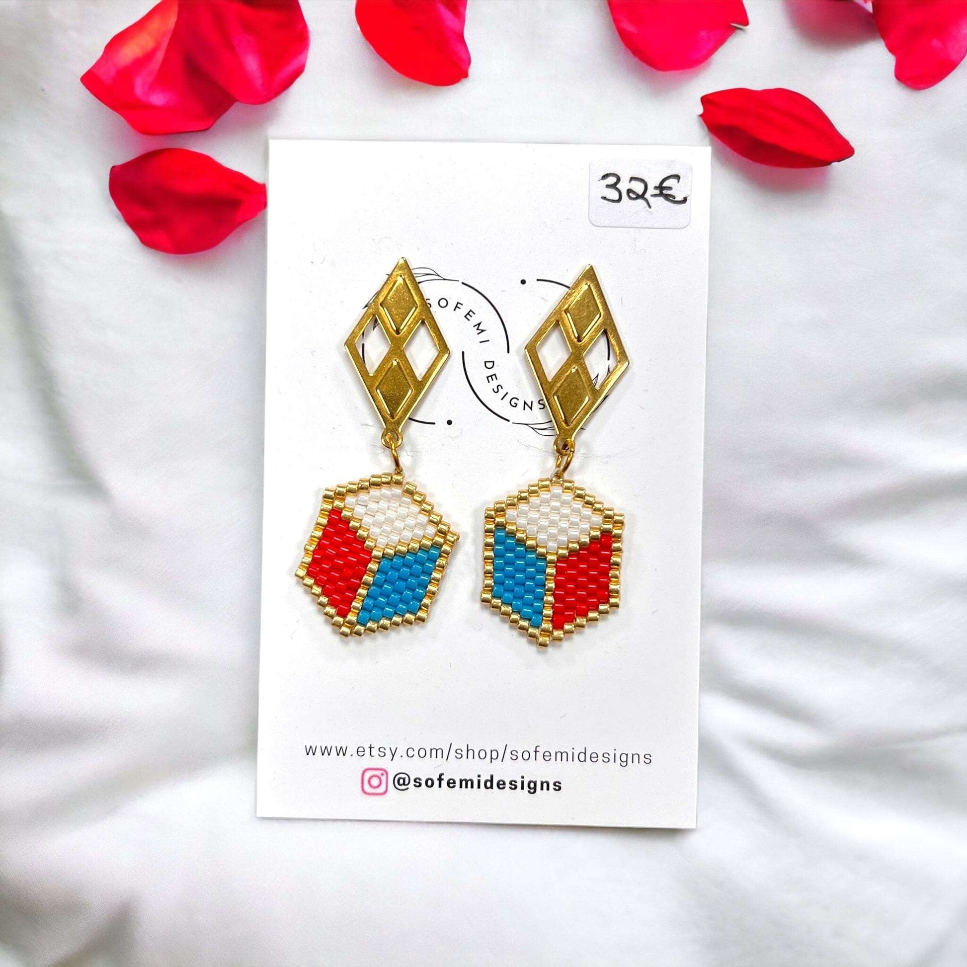 Unikat Würfel Ohrschmuck 