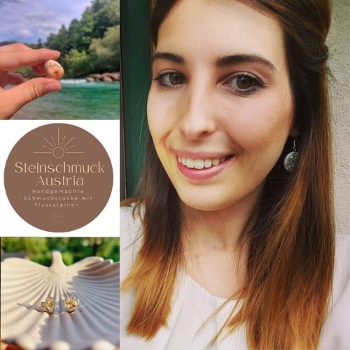 Handgemachte Steinschmuck Ohrstecker Schmuck Steinschmuck Austria oesterreich handgemachte geschenke in wien